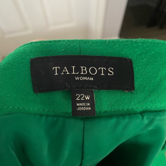 Woman’s size 22, Kelly green, Italian flannel dress pants - Picture 3 of 3